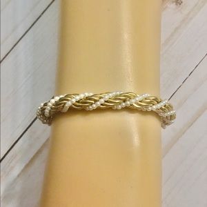 Rope and pearl bracelet